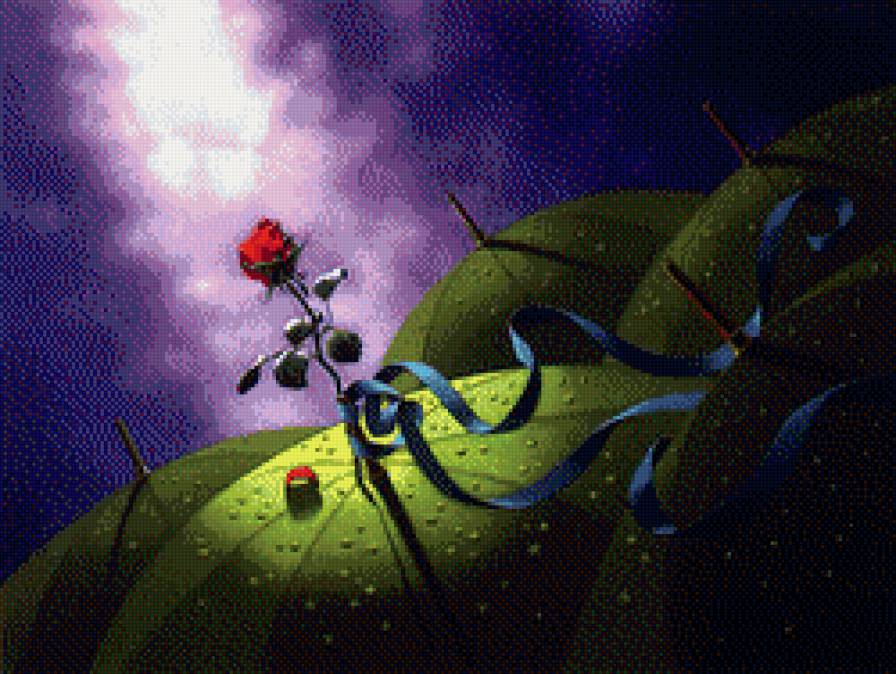 фентези-цветок - роза, фентези, цветы - предпросмотр