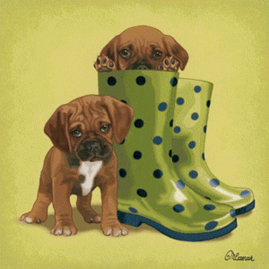 По лужам - животные, мультяшки - предпросмотр