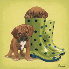 Схема вышивки «По лужам»