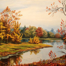 Схема вышивки «осенний пейзаж*»