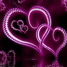 Схема вышивки «Сердечки»