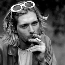 Схема вышивки «курт кобейн»