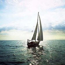 Схема вышивки «Парусник»