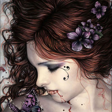 Схема вышивки «Королева бабочек»