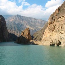 Схема вышивки «горы»