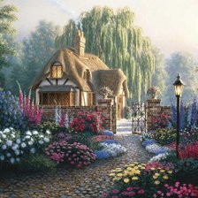 Схема вышивки «домик мечты»