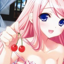 Схема вышивки «девушка-аниме»