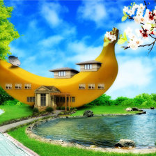 фенези-домик из банана
