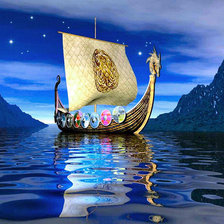 Схема вышивки «парусник»