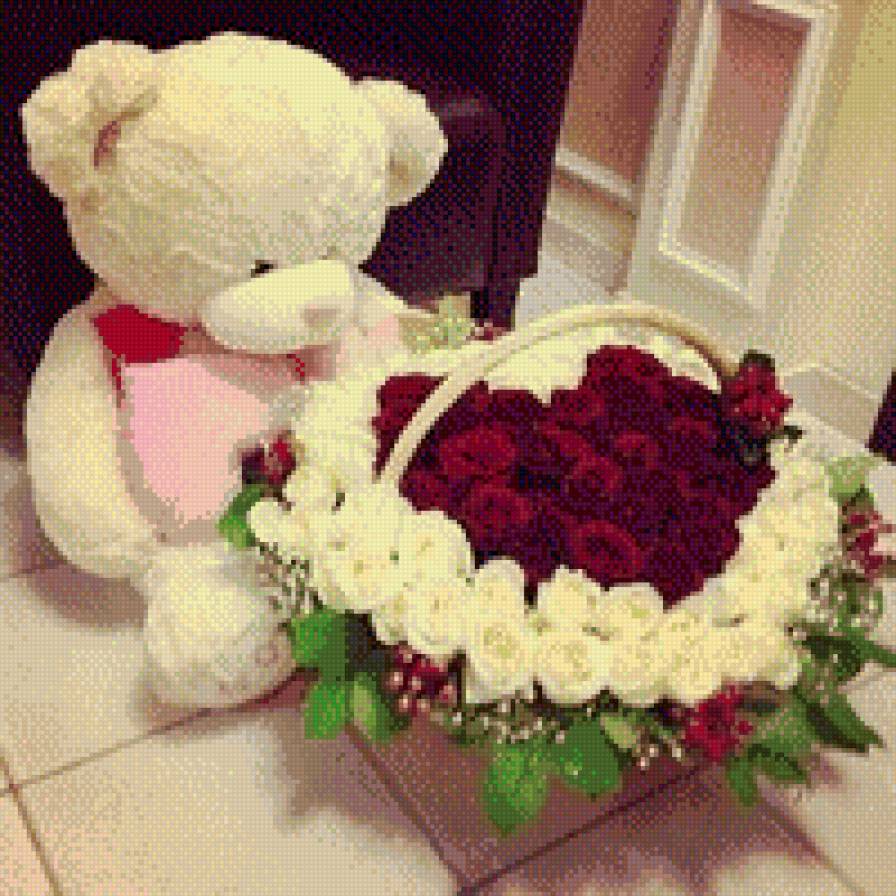 Подарок - мишка, подарок, любовь - предпросмотр