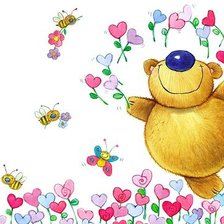 Схема вышивки «мишка»