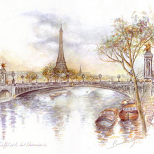 Схема вышивки «париж»