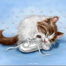 Схема вышивки «Котенок»