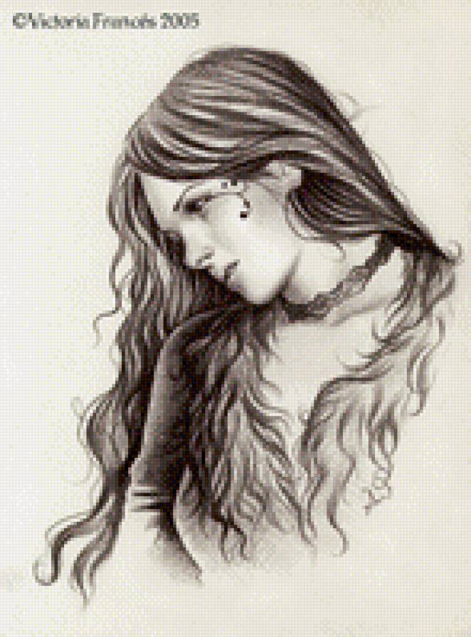 портрет - виктория францес, готика, девушка - предпросмотр