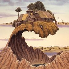 Схема вышивки «Пейзаж.Сюрреализм»