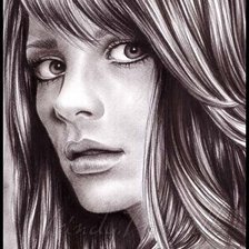 Схема вышивки «Девушка»