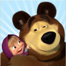 Схема вышивки «Маша и Медведь»