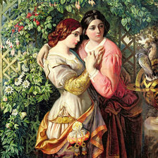 Схема вышивки «Сестры»