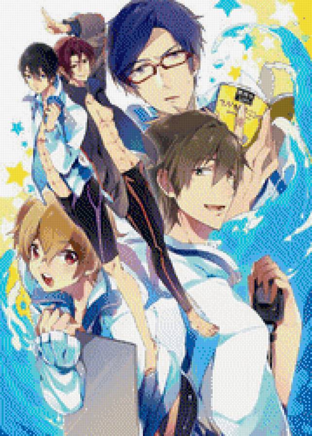 Free - аниме, парни - предпросмотр