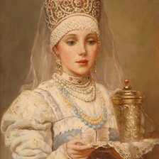 Схема вышивки «Русская красавица»