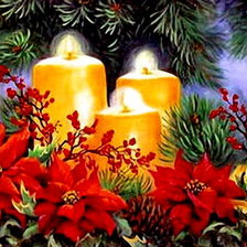 Схема вышивки «новогоднее панно»