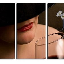 Схема вышивки «триптих женщина»