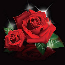 Схема вышивки «роза»