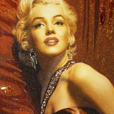 Схема вышивки «Мерлин Монро»