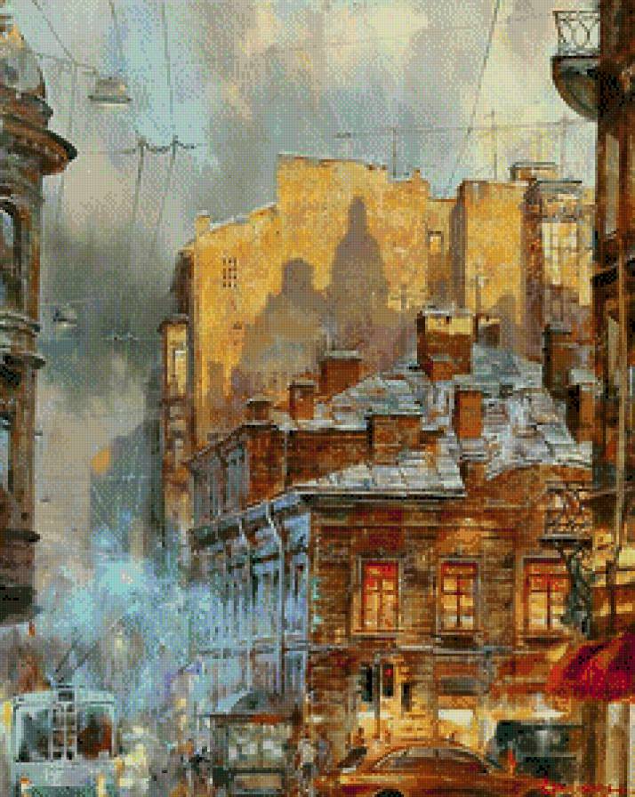 Slawinski - zima, pejzaz - предпросмотр