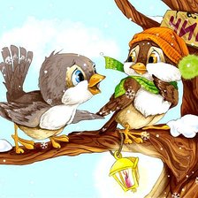 Схема вышивки «Птички»