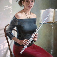 Схема вышивки «Музыка флейты»