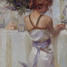 Схема вышивки «Люпины»