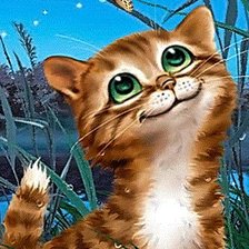 Схема вышивки «котенок»