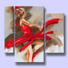 Схема вышивки «триптих танцовщица»