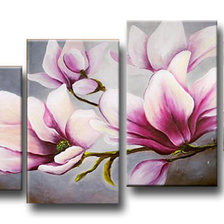 Схема вышивки «полиптих магнолии»