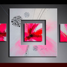 Схема вышивки «триптих абстракция»