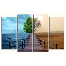 Схема вышивки «полиптих времена года»