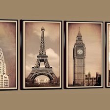 Схема вышивки «полиптих башни»