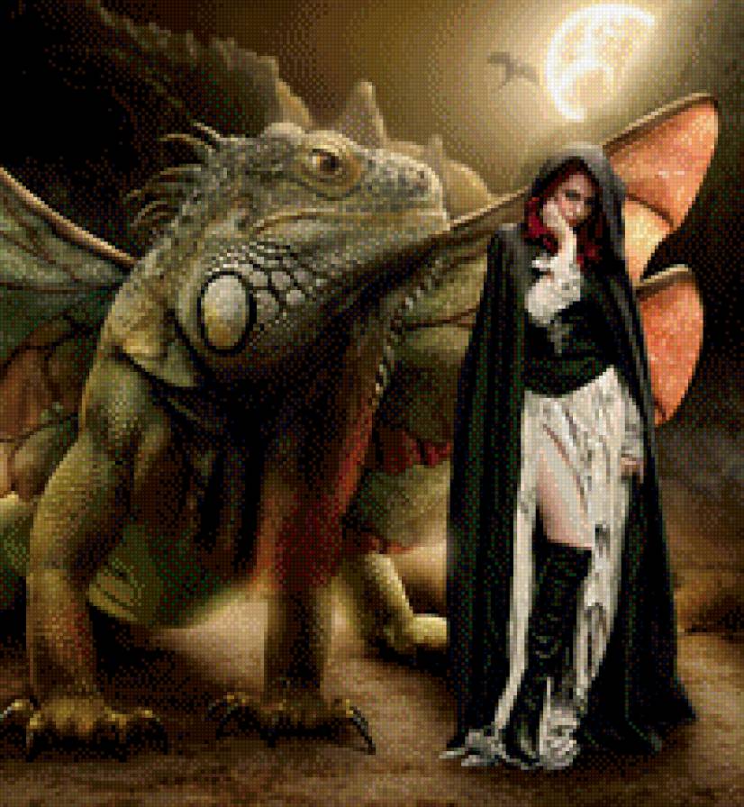 серия Девушка и зверь 5 - девушка, фэнтези, животное - предпросмотр