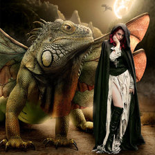 Схема вышивки «серия Девушка и зверь 5»