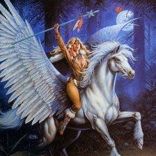 Схема вышивки «серия Девушка и зверь 8»