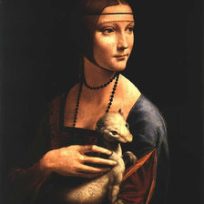 Схема вышивки «Дама с горностаем»