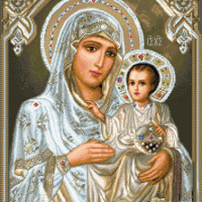 Схема вышивки «Божья Матерь Иерусалимская»