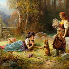 Схема вышивки «Картина Х.Затска»