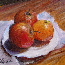 Схема вышивки «Martwa natura"Jablka"»