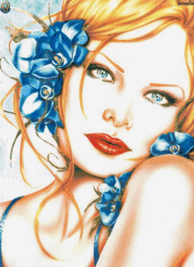 Девушка - красавица, девушка, дама - предпросмотр