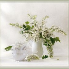 Схема вышивки «букет сирени»