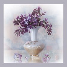 Схема вышивки «букет сирени»