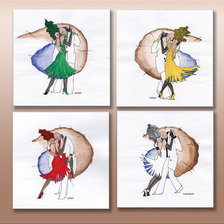 Схема вышивки «полиптих танцы»