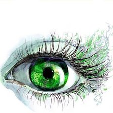 Схема вышивки «Глаз»